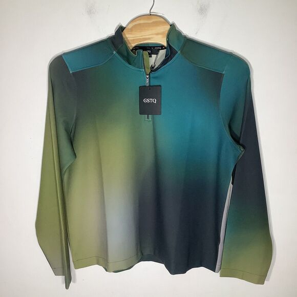 GSTQ Mens Long Sleeve 1/4 Zip Pullover Size XXL NWT - Picture 2 of 9